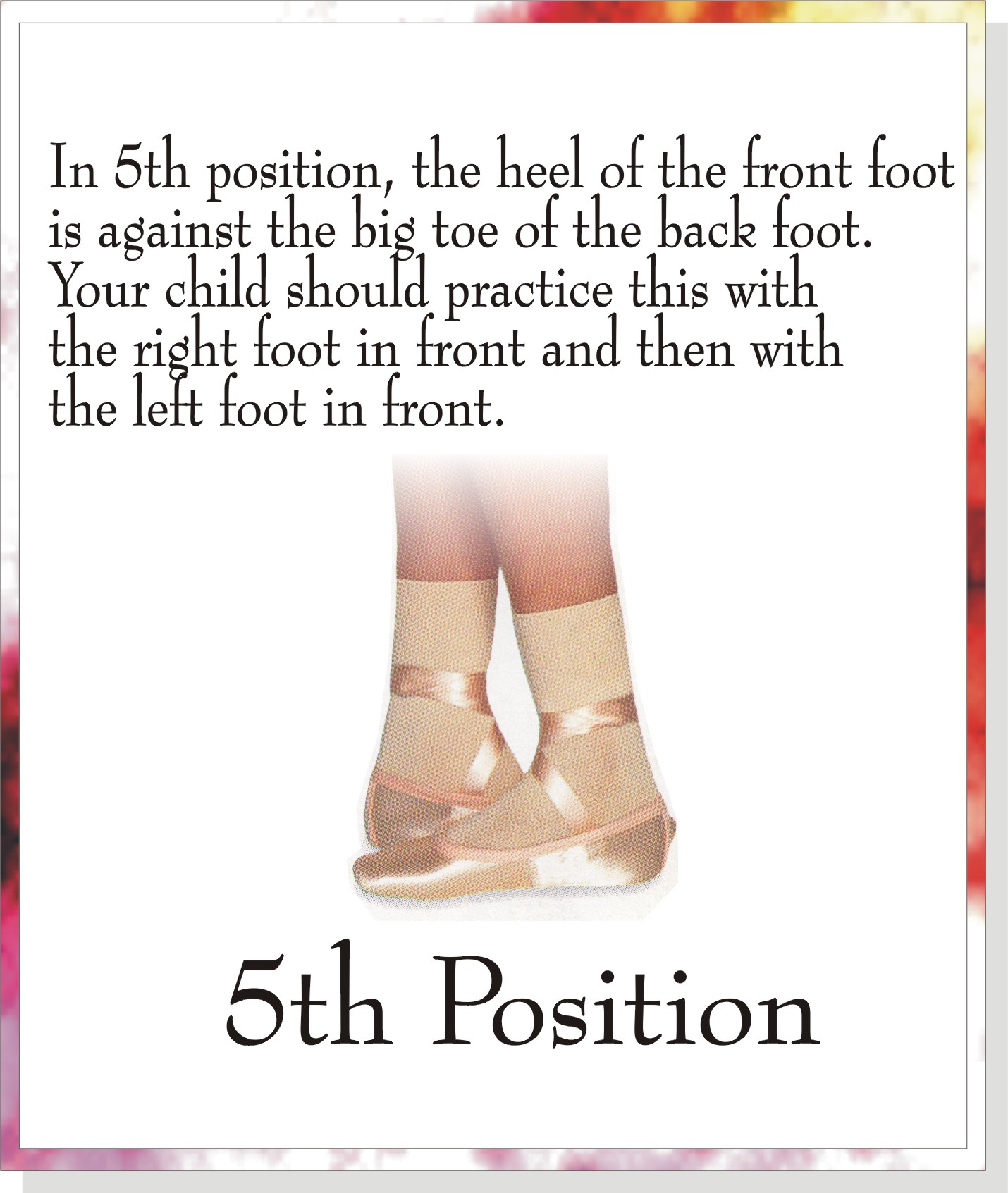 Mililani Ballet School Positions of the Feet | Mililani Ballet School